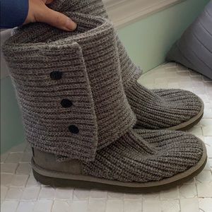 Grey knit Uggs